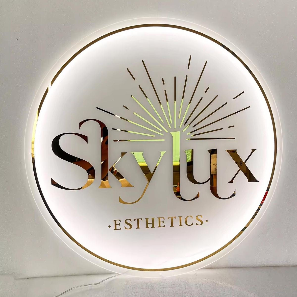Acrylic Circle Backlit Sign