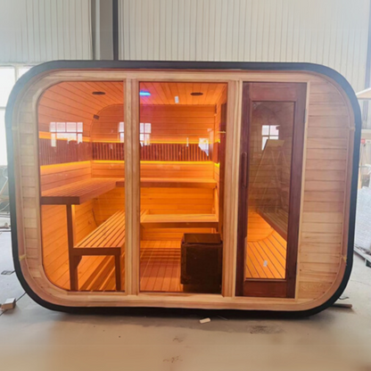 Cube Sauna With Shower