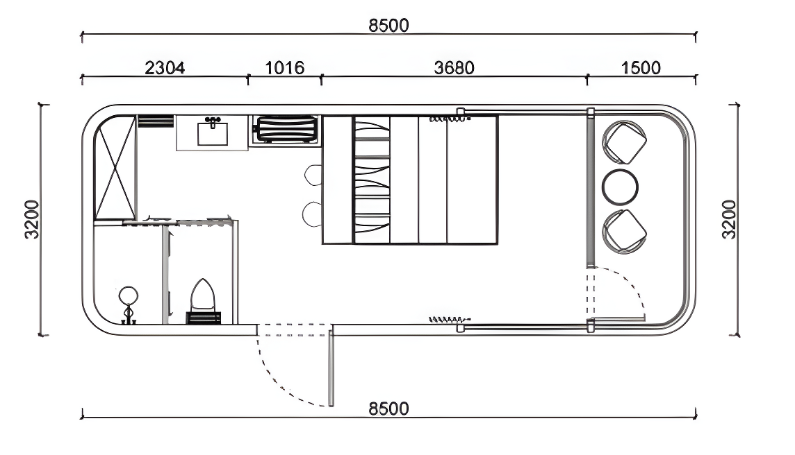 Space House Capsule E6 Model