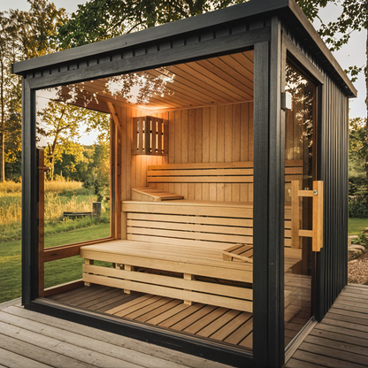 Rectangle Side Door Cedarwood Sauna