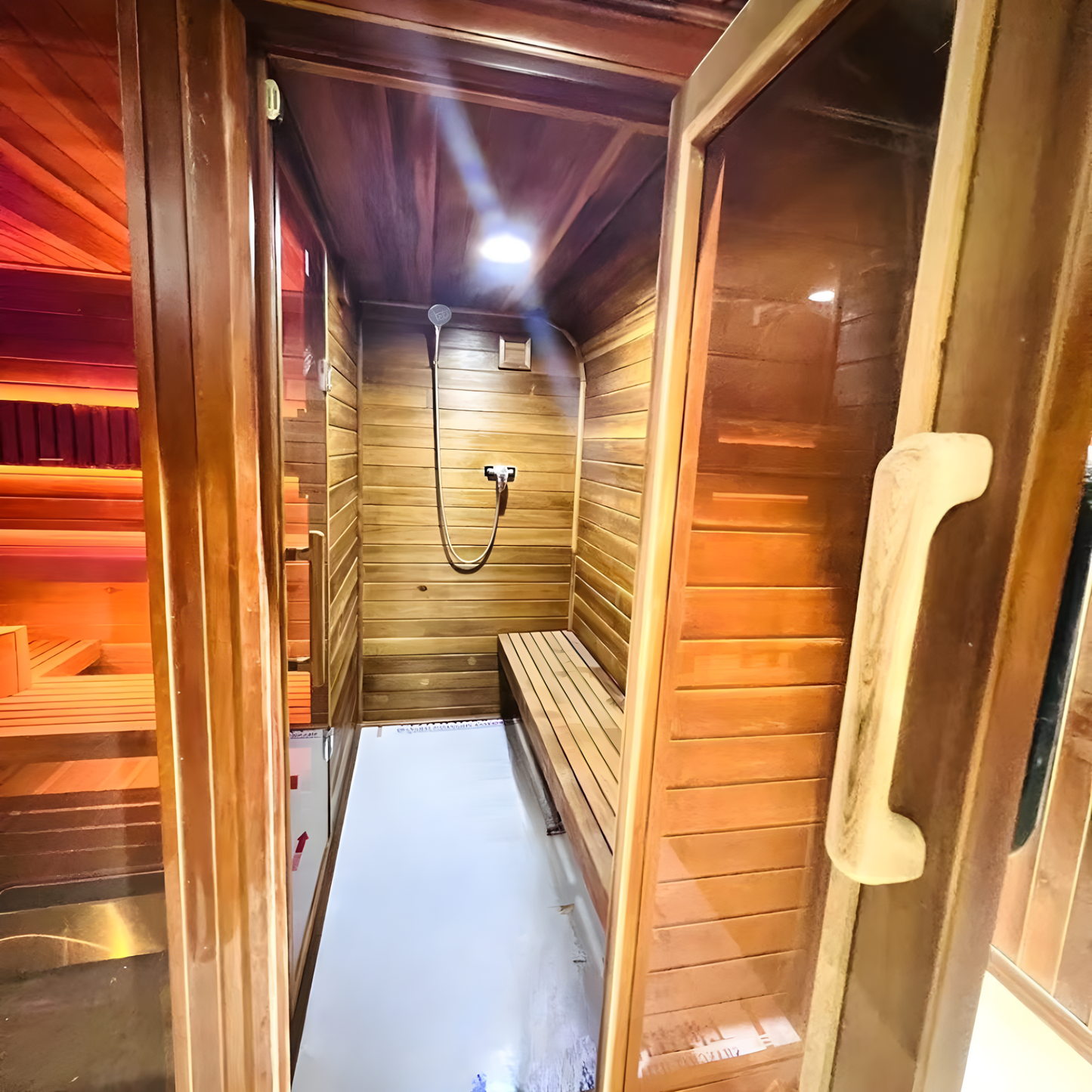 Cube Sauna With Shower