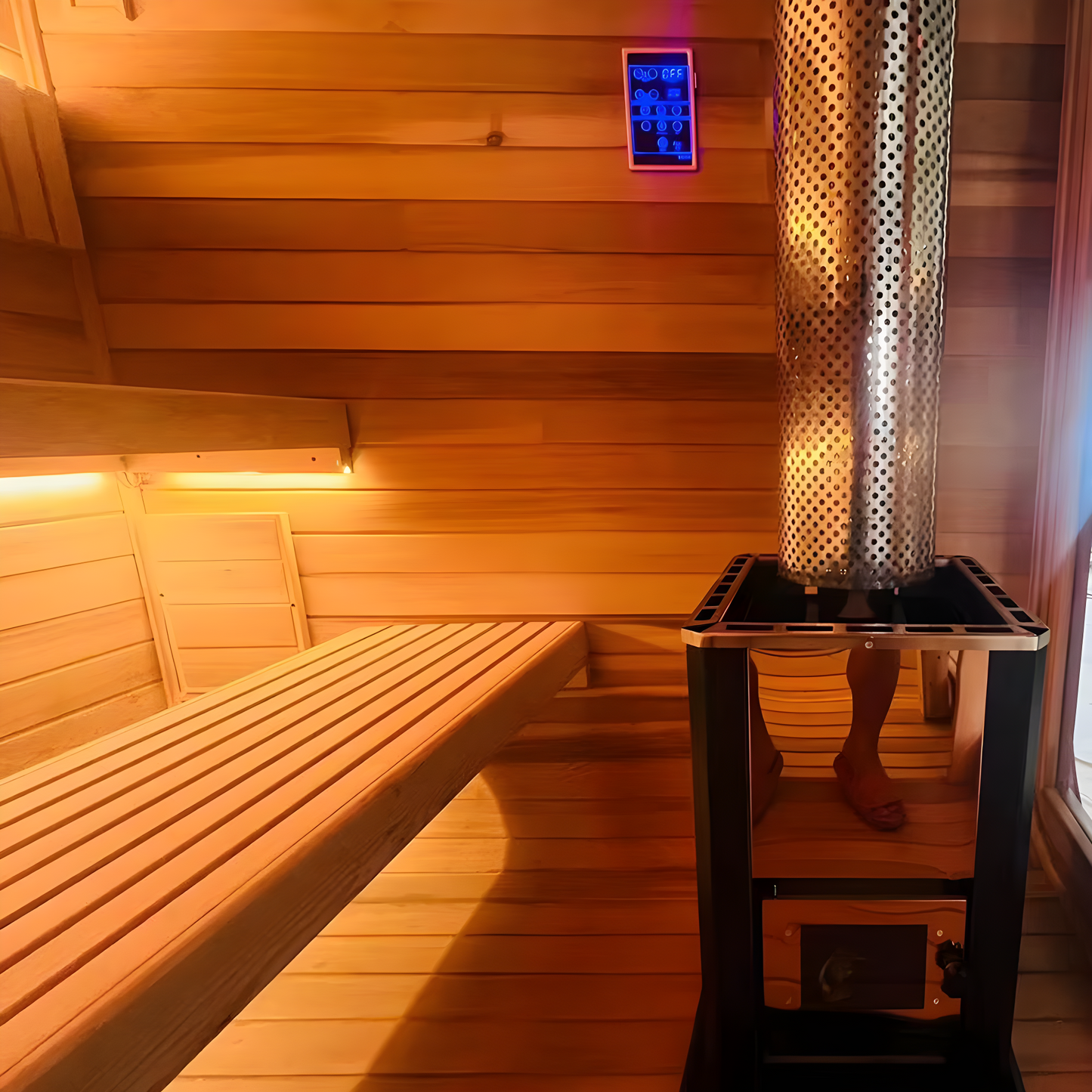 Cube Sauna With Shower